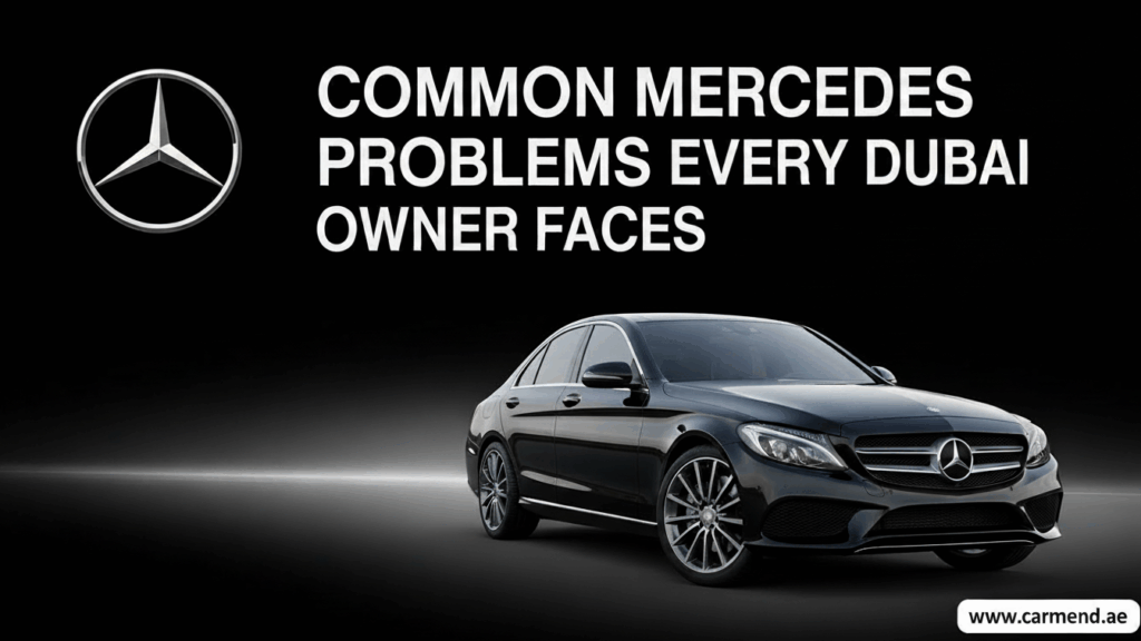 Mercedes-Benz undergoing inspection for common Mercedes problems in Dubai