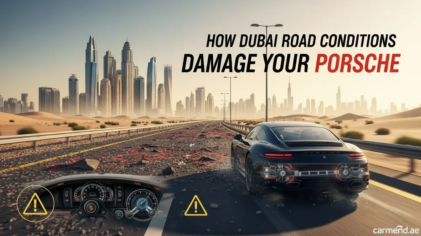 How Dubai road conditions damage your Porsche over time