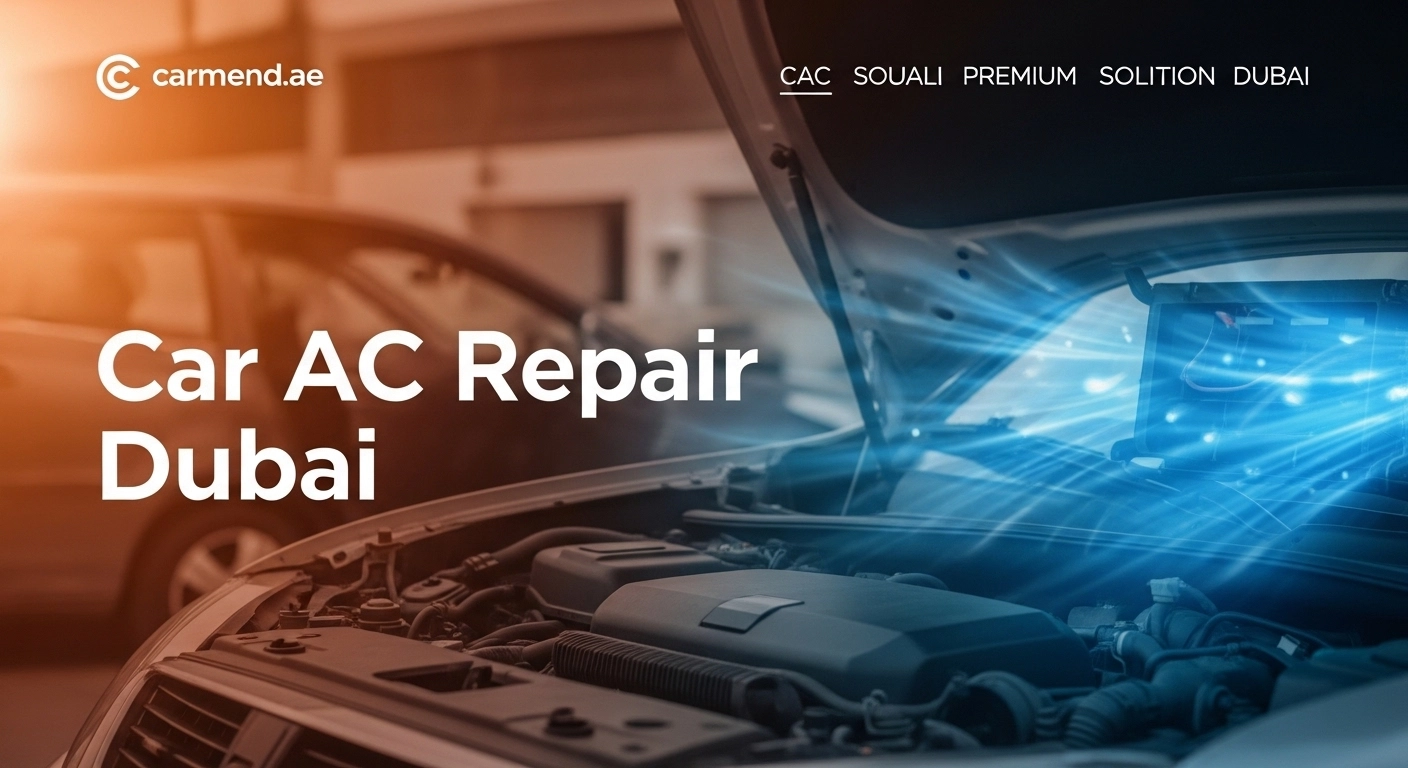 Technician performing Best Car AC Repair Dubai service in professional workshop
