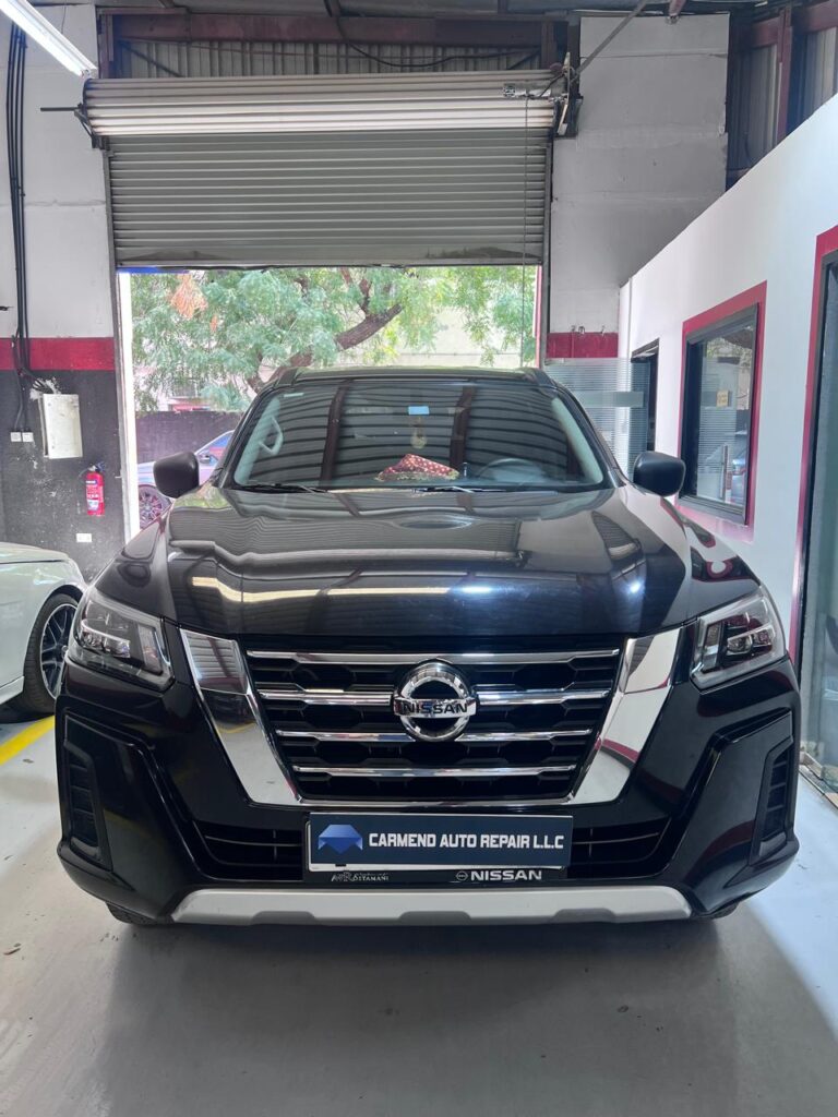 Professional Nissan Body Repair service at a Nissan garage in Dubai