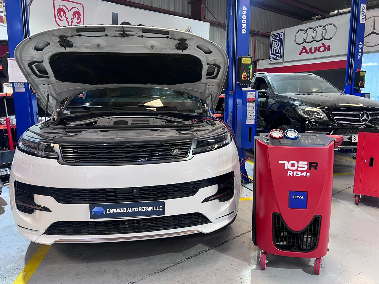 Range Rover Sport AC Service in Dubai at Carmend Auto Garage