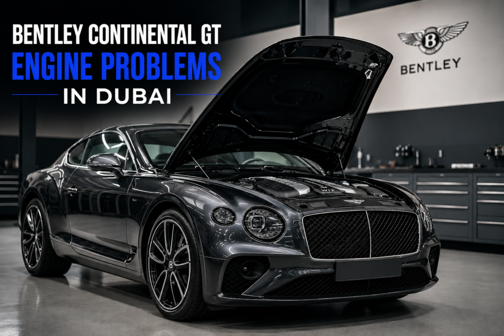 Bentley Continental GT W12 engine inspection for engine problems in Dubai